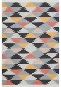 Resim Multy Yıkanabilir Çift Taraflı Modern Desenli Dokuma Kilim 