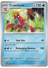 Resim Crawdaunt 048/167 - Twilight Masquerade - Pokemon Kartı Mint 