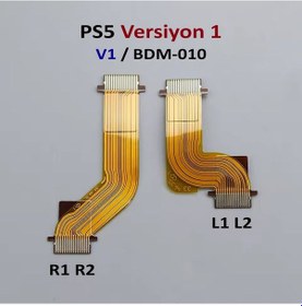 Resim Ps5 L1 L2 R1 R2 Motor Flex Kablo Seti V1 Uyumlu Bdm-010 Yedek Parça Renkli 