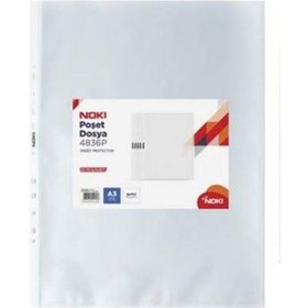 Resim Noki 4836-P(90 Mic) A3 Dikey Poşet Dosya 