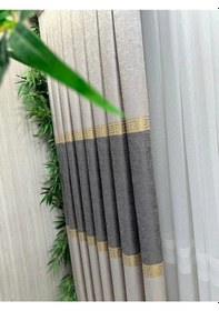 Resim Nivemeshome Salda Gri V-2002 1/3 Sık Pileli Fon Perde Apm Gri 