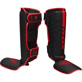 Resim RDX Kara F6 Kaval Koruyucu Profesyonel Muay Thai, Kick Boks ve MMA Koruyucu - KIRMIZI / M 