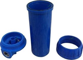 Resim Daire Sayaç Girişi Su Arıtma Cihazı Filtre Kabı Boş Housing 10" 