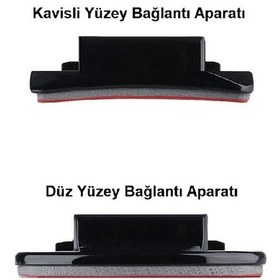 Resim Gopro Kameralar İçin Düz ve Eğimli Kask Bağlantı Seti 