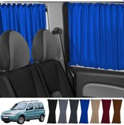 Resim Pandami Citroen Berlingo 1.nesil 1996-2009 Uyumlu Mavi Raylı Oto Perde Takımı 
