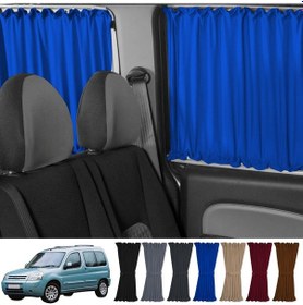 Resim Pandami Citroen Berlingo 1.nesil 1996-2009 Uyumlu Mavi Raylı Oto Perde Takımı 