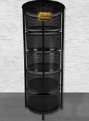 Resim DigitHome Metal Çok Amaçlı 5 Katlı Patates Soğan Sepeti Sebzelik Siyah – 1056 C1-1-156 