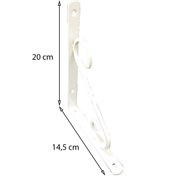 Resim mikudesign Ferforje Raf Altı No:2 Beyaz 