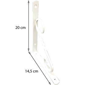 Resim mikudesign Ferforje Raf Altı No:2 Beyaz 