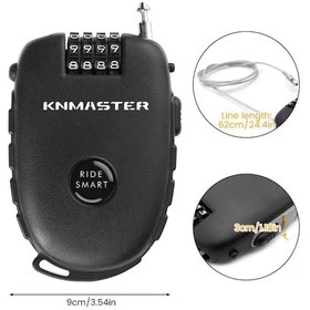 Resim Knmaster Motosiklet Kaskı Kilidi + Knmaster Karbon Çanta Hediyeli 