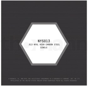 Resim D'Addario NYS013 High Carbon Steel Single Elektro ve Akustik Gitar Tek Tel (13) 