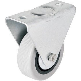 Resim Büro İş Atölye İçin 50mm Sabit Kapaklı Gri Pvc Teker 