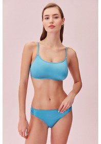 Resim Suwen Düz Bralet Bikini Üst Sb24992336 