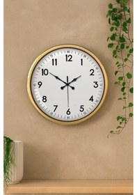 Resim 52 Cm Eskitme Metal Dekoratif Duvar Saati Açık 