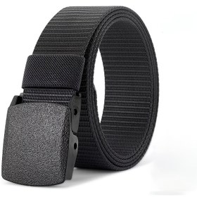 Resim Unisex Casual Woven Belt ile Plastik Toka, Düz Renk, Ayarlanabilir, Kotlar için İdeal, Mükemmel Babalar Günü veya Mezuniyet Hediyesi, Her Gün Rahat Kemer|Ayarlanabilir Rahat Kemer|Dayanıklı Plastik Toka 