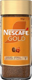 Resim Nescafe Gold Karamel Aromalı Çözünebilir Kahve Kavanoz 95g 