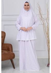Resim Iki Parça Pratik Namaz Elbisesi Beyaz 