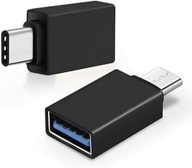 Resim MN6 X5type-c Usb Otg.2 Adet Yüksek Hızlı Veri Aktarımı Usb 3.0 Otg Dönüştürücü.mini Otg Çevirici Adaptör (2, Siyah) 