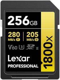 Resim Lexar Gold Serisi Profesyonel 1800x 256GB UHS-II U3 SDXC Hafıza Kartı 