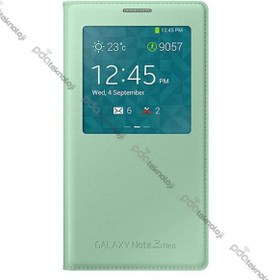 Resim Galaxy Note 3 Neo N7500 ile Uyumlu S View Cover Kılıf Yeşil EF-CN750BMEGWW 