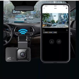 Resim Wenlin Araba İçi 2k Kamera, 3 Ekran, Wifi, Geri Görüş, App Destekli Kayıt 