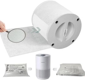 Resim Faf Fresh Air Filter 10 Adet Elektrostatik Pamuk, Xiaomi Purifier Serileri İle Uyumlu Hava Temizleyici Filtre Üstü Elektrostatik Toz Tutucu Koruyucu (4 COMPACT) 