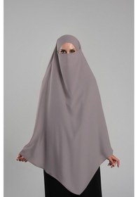 Resim Hürrem Bone Vizon Pratik Hazır Geçmeli Tesettür Eşarp Krep Bağcıklı Sufle Hijab 2313 10 