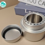 Resim Açık Hava Ultra Hafif Alüminyum Ocak, 120ml Kamp Alkol Yakıcı ile Dayanıklı Isı Dağılımı Tabak - Kamp ve Piknikler için İdeal, Kamp Ocakı|Kompakt Ocak|Dayanıklı Yapı, Kamp Ekipmanı 