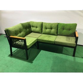 Resim Melisa 2+2 Köşe Yön Değiştirilebilir Koltuk Takımı Balkon-bahçe-kafe-çay Seti Fonksiyonel Yeşil 