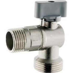 Resim Mini Kürsesel Çamaşır Musluğu Kısa Tip. Gri 