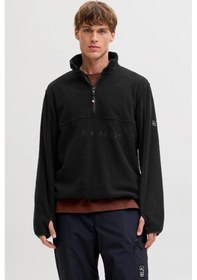 Resim Jack & Jones Jjalpes Erkek Sweatshirt SIYAH 