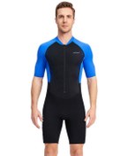 Resim Jzcat 1.5mm Tek Parça Dalış Elbisesi Sıcak Dalış Elbisesi Şnorkel Sörf Güneş Korumalı Mayo-erkek Mavi 