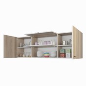 Resim Kenzlife hazır mutfak lucida crd 060*150*22 mutfak banyo dolabı kapaklı raflı 