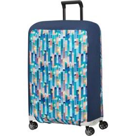 Resim Samsonite Lacivert Desenli Ta Revolution Valiz Kılıfı (M) 