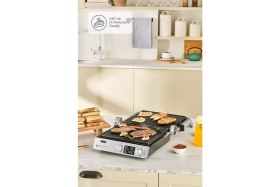 Resim Allians Çelik Pro Sear & Grill Inox 2007, 2000W, 6 Dilim Tost ve Izgara Makinesi 