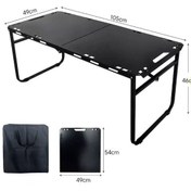 Resim Hidrolik Otomatik Katlanır Kamp Ve Piknik Masası Taşınabilir, Hafif Ve Elde Taşınabilir Siyah 