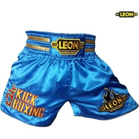 Resim Aksaspor Leon Kickboxing Kick Boks Şortu Mavi (Yeni Model) 