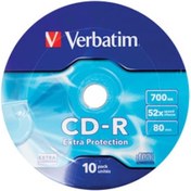 Resim Verbatim 43725 Cd-R 10 Wrap Extra Protection 52X 700Mb Verbatim
