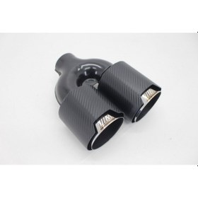 Resim Akrapoviç Çiftli Karbon Egzoz Ucu M Sport 2x100 Parlak Sol 