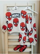 Resim Marvel Kapsonlu Bej Esofman Takım Bej 