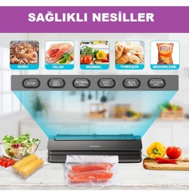 Resim Küchen Pratic VS6310 Ev Tipi Elektrikli Vakum Makinesi - 20 Adet Vakum Poşeti Hediye 