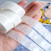 Resim 100 adet Balonlar için Çift Taraflı Yapışkan Noktalı Şeffaf Yapışkan Noktalı Etiketler - DIY Parti Süslemeleri için Uygun - Düğünler, Gelin Partileri, Doğum Günleri, Ev Yaptırma için Uygun 