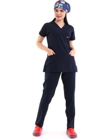 Resim Bflex Unisex Likralı Yarasa Kol Takım - 6402 Lacivert-6910 6402 Lacivert Soft 