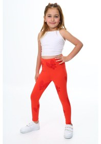 Resim Toontoy Kids Toontoy Kız Çocuk Baskılı Tayt Nar Çiçeği 