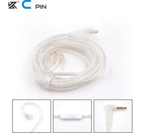 Resim Sipariş Vakti Kz Gümüş Yükseltme Kablosu C Pin Mikrofonlu 