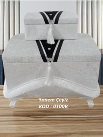Resim Hasret Çeyiz Söz Nişan Bohça Gelin Damat Çeyiz Sandık 2li 0100b 