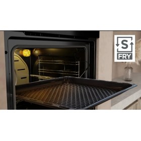 Resim Silverline BO65P4S01 Buhar Destekli + Airfryer Özellikli Ankastre Fırın Gri Antrasit Cam 