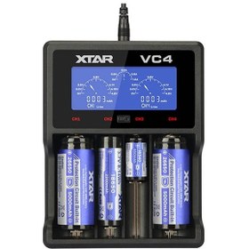 Resim Xtar VC4 Lcd Ekranlı Li-ion/Ni-Mh/Ni-Cd Pil Şarj Cihazı 4lü 
