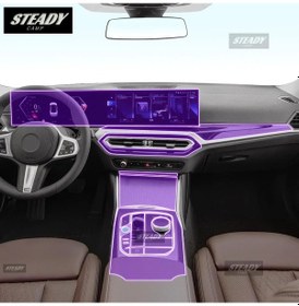Resim Bmw I3 G26 2022-2023 Otomobil Iç Merkez Konsolu Şeffaf Tpu Boyası Için Style G Right-hand Drive 1 Piece Set 