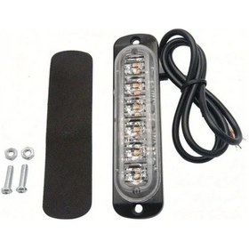 Resim Pazly Tehlike Sinyal Lambası Seti, 10 Adet 6led, 12-24v Beyaz, Kamyon & Tekne Çekici Işıkları 